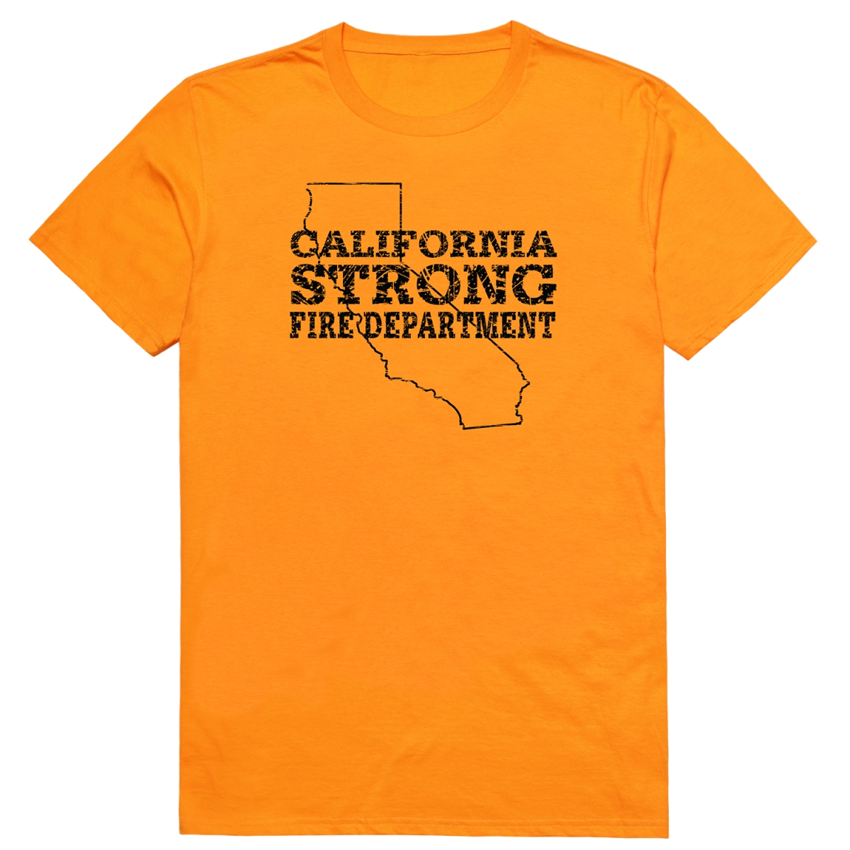 RT1-ST4-GLD-03 Distressed Strong 4 Short Sleeve T-Shirt, Gold - Large