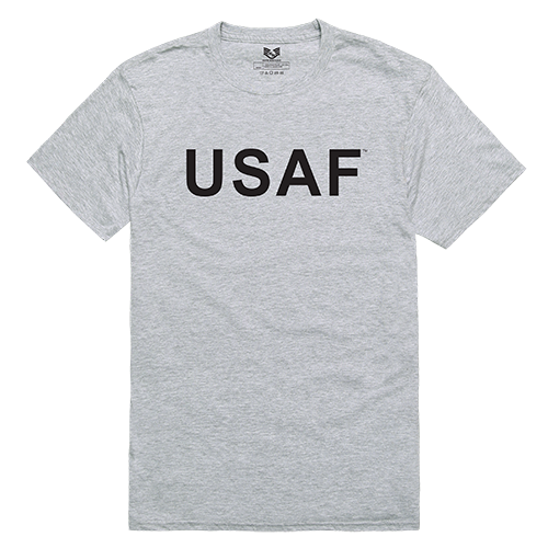 RapidDominance RS2-AIR-HGY-01 Air Force Relaxed Graphic Tee, Heather Grey - Small