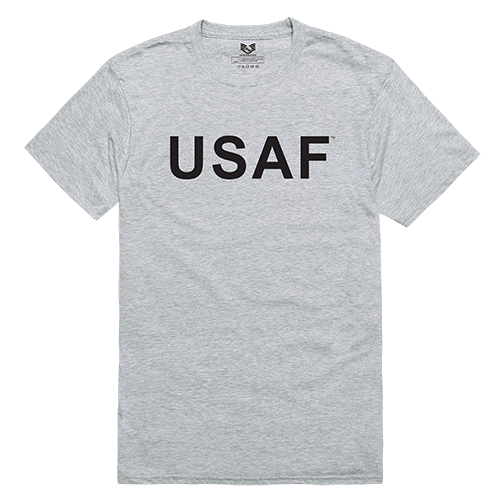 RapidDominance RS2-AIR-HGY-05 Air Force Relaxed Graphic Tee, Heather Grey - 2X