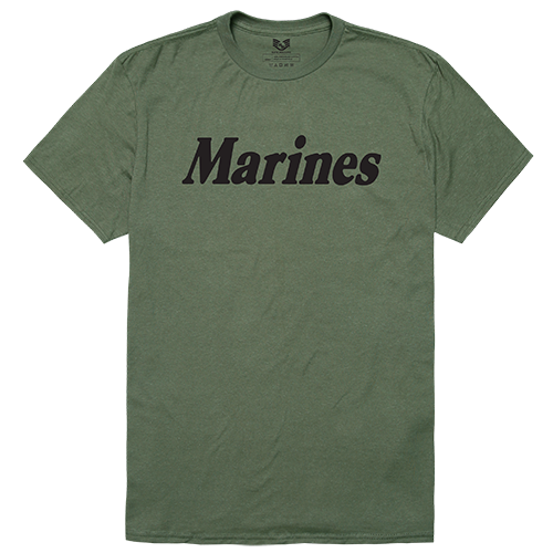 Marines Relaxed Graphic Tee - Olive - Small