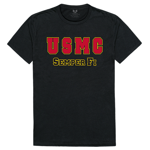 USMC Relaxed Graphic Tee - Black - Extra Large