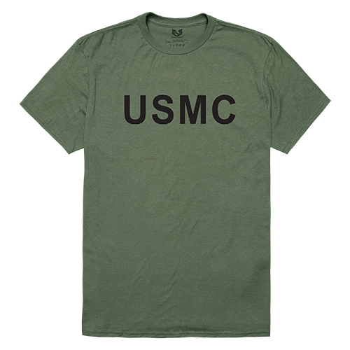 USMC Relaxed Graphic Tee - Olive - Small