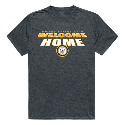 Navy Welcome Home Tee - Heather Charcoal - 2X