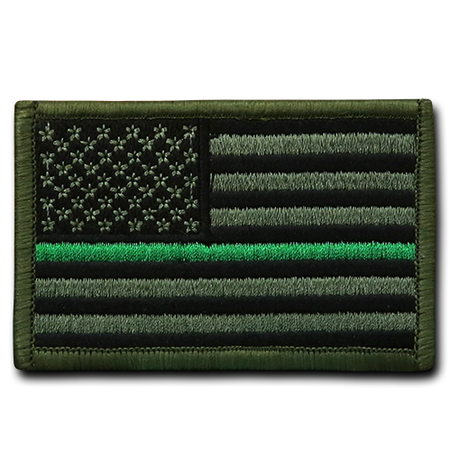 RapidDominance T91-USA-TGL 3 x 2 in. Canvas Patch, Thin Green Line