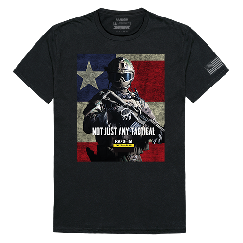 RapidDominance TS1-777-EQ4-05 Not Just Any Tactical Tactical Graphics Tee, Black - 2X