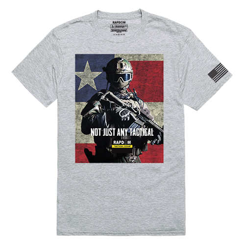 Not Just Any Tactical Tactical Graphics Tee, Heather Grey - Extra Large