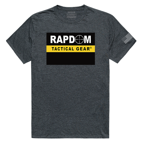 RAPDOM Tactical Graphics Tee - Heather Charcoal - Small