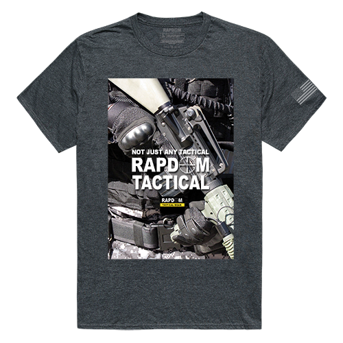 RapidDominance TS1-782-E9C-04 RAPDOM 2 Tactical Graphics Tee, Heather Charcoal - Extra Large