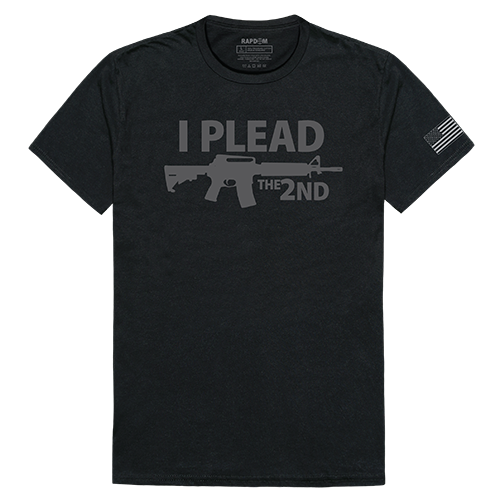 RapidDominance TS1-794-EQ4-04 I Plead the 2nd Tactical Graphics Tee, Black - Extra Large