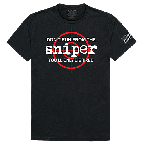 RapidDominance TS1-797-EQ4-05 Sniper Tactical Graphics Tee, Black - 2X