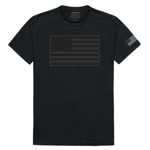 Tonal Flag Tactical Graphics Tee, Black - Extra Large