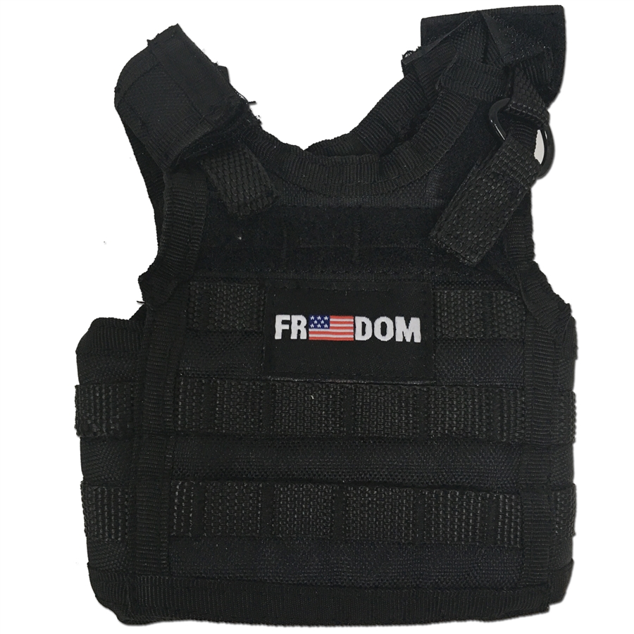 T99-FRD-BLK Tactical Mini Vest - Freedom, Black