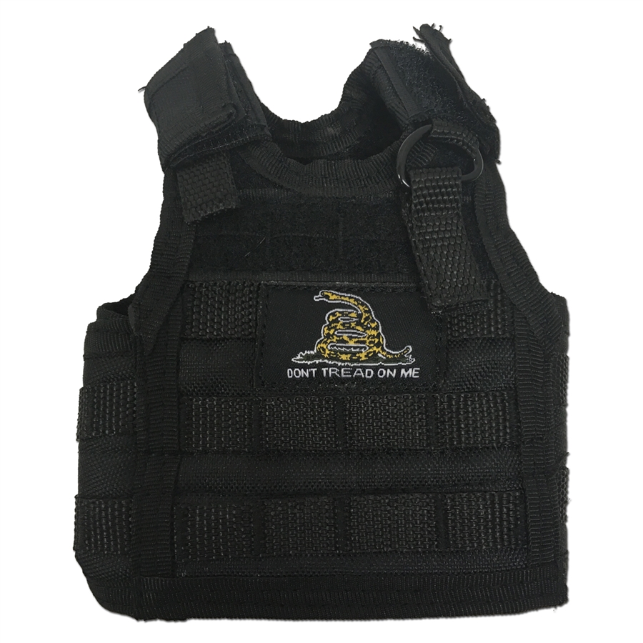 RapidDominance  Dont Tread on Me Tactical Mini Vest, Black