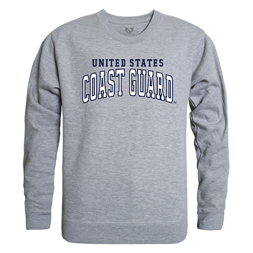 Coast Guard1 Graphic Crew Neck T-Shirt, Heather Grey - Large