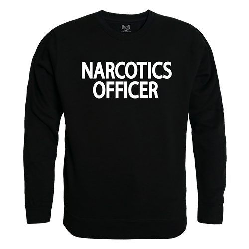 RS3-NAR-BLK-05 Narcotics Graphic Crew Neck Sweatshirt, Black - 2X