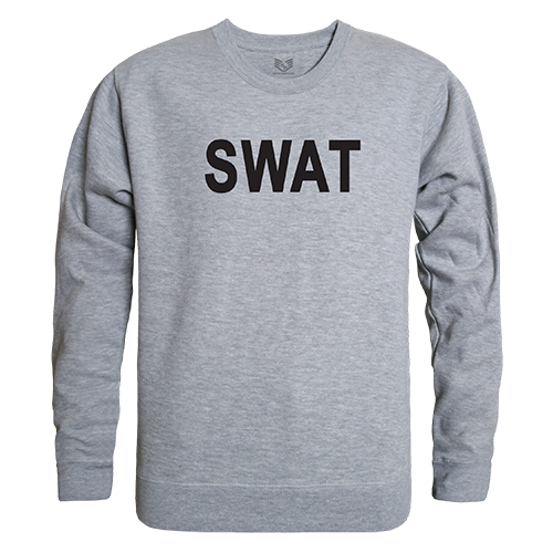 SWAT Graphic Crew Neck Sweatshirt, Heather Grey - Extra Large