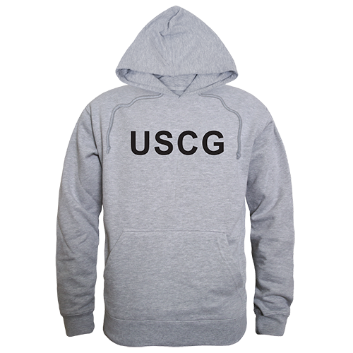 USCG Graphic Pullover Sweatshirt, Heather Grey - Small