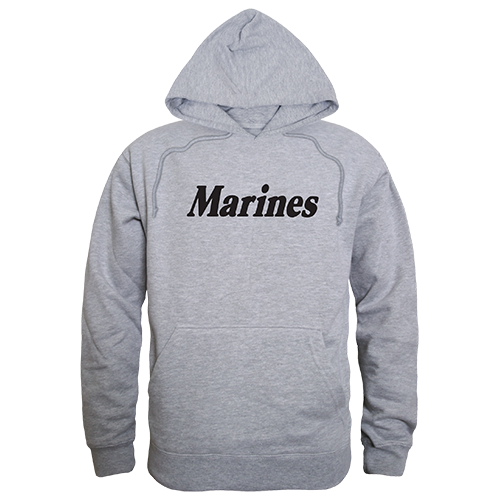 Marines Graphic Pullover Sweatshirt, Heather Grey - Extra Large