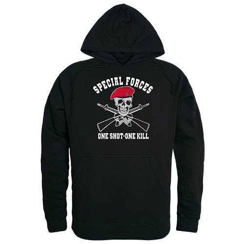 One Shot One Kill Graphic Pullover Sweatshirt, Black - Extra Large