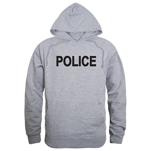 Police Graphic Pullover Sweatshirt, Heather Grey - Extra Large