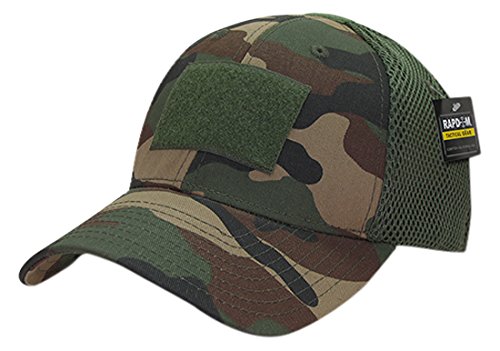 Tactical Air Mesh Flex Cap, Woodland - Small & Medium