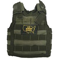 Border Patrol Tactical Mini Vest, Olive