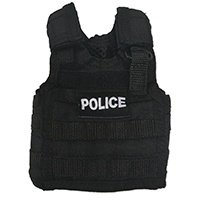 Police Tactical Mini Vest, Black
