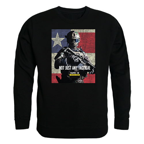 Not Just Any Graphic Crew Neck Sweatshirt, Black - Medium