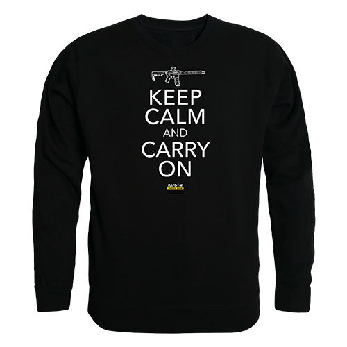 Carry on Graphic Crew Neck Sweatshirt, Black - Medium