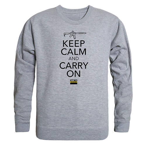 Carry on Graphic Crew Neck Sweatshirt, Heather Grey - 2X