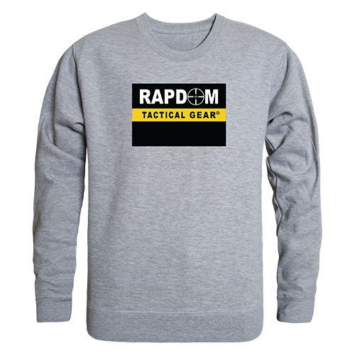 Rapdom Graphic Crew Neck Sweatshirt, Heather Grey - 2X