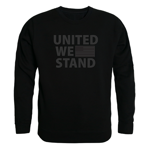 United We Stand Graphic Crew Neck Sweatshirt, Black - Small