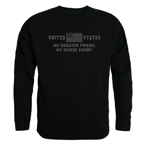 No Greater Friend Graphic Crew Neck Sweatshirt, Black - 2X