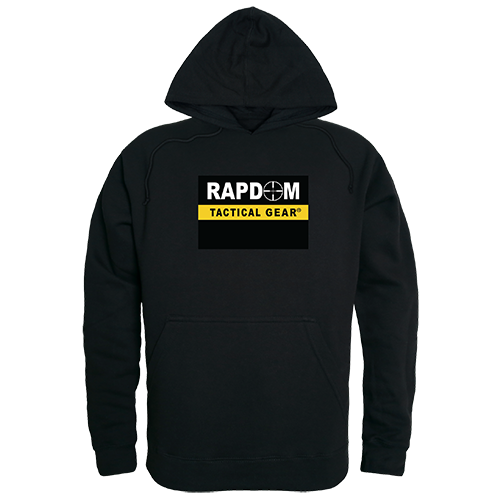 Rapdom Graphic Pullover Hoodie, Black - Extra Large
