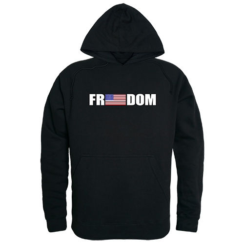 Freedom Graphic Pullover Hoodie, Black - Large