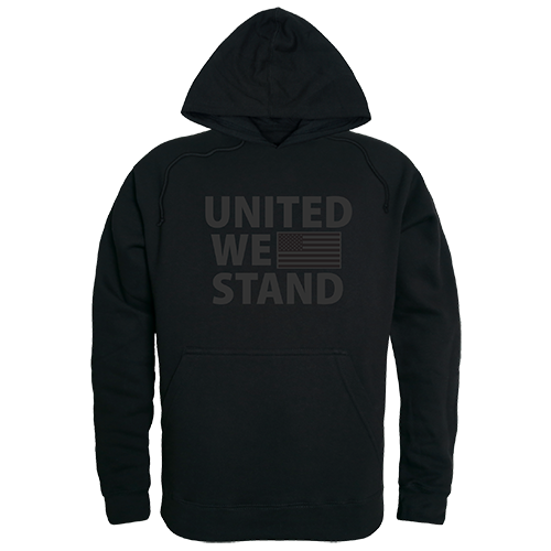 United We Stand Graphic Pullover Hoodie, Black - Large