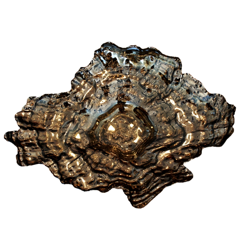 Oyster Bowl, Platinum & Silver - Large