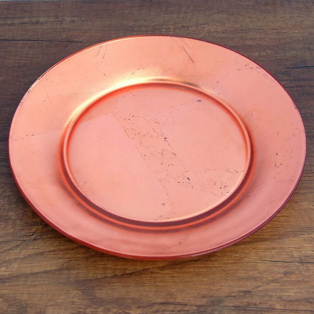 Picture of Red Pomegranate 0981-3 Gilt Premiere Dinner Plate, Rose Gold