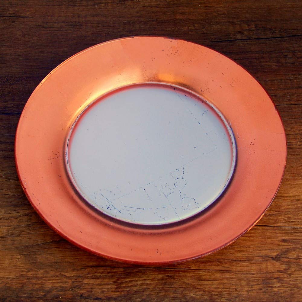 Picture of Red Pomegranate 0982-3 Gilt Eclipse Salad Plate, Silver & Rose