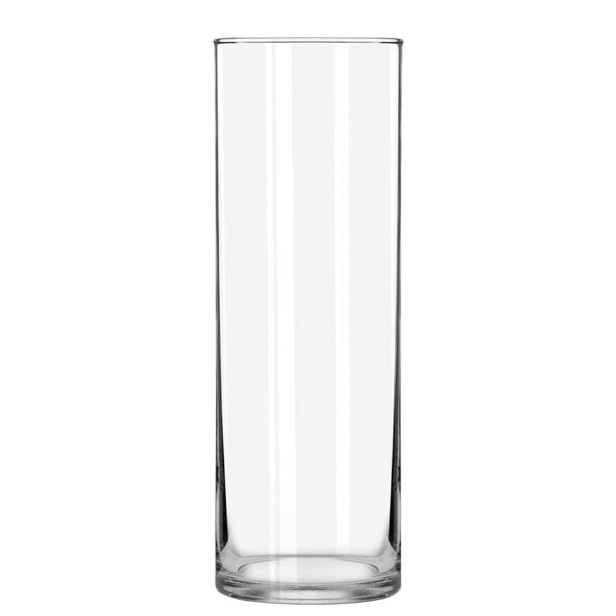 1101-0 10 in. Verre Glass Cylinder Vase -  RED POMEGRANATE COLLECTION