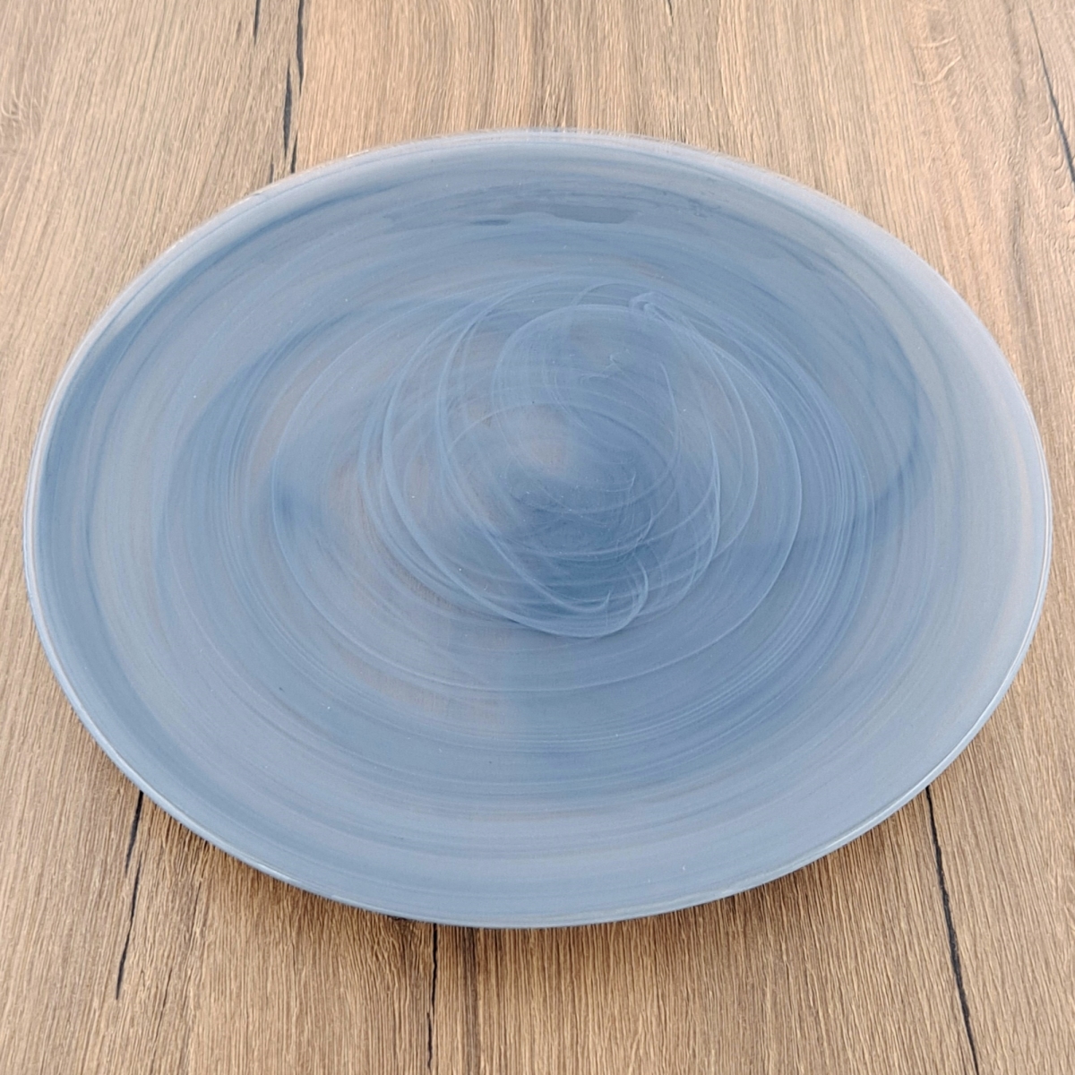 Picture of Red Pomegranate Collection 2812-7 11 in. Nuage Dinner Plates, Graphite - Set of 2