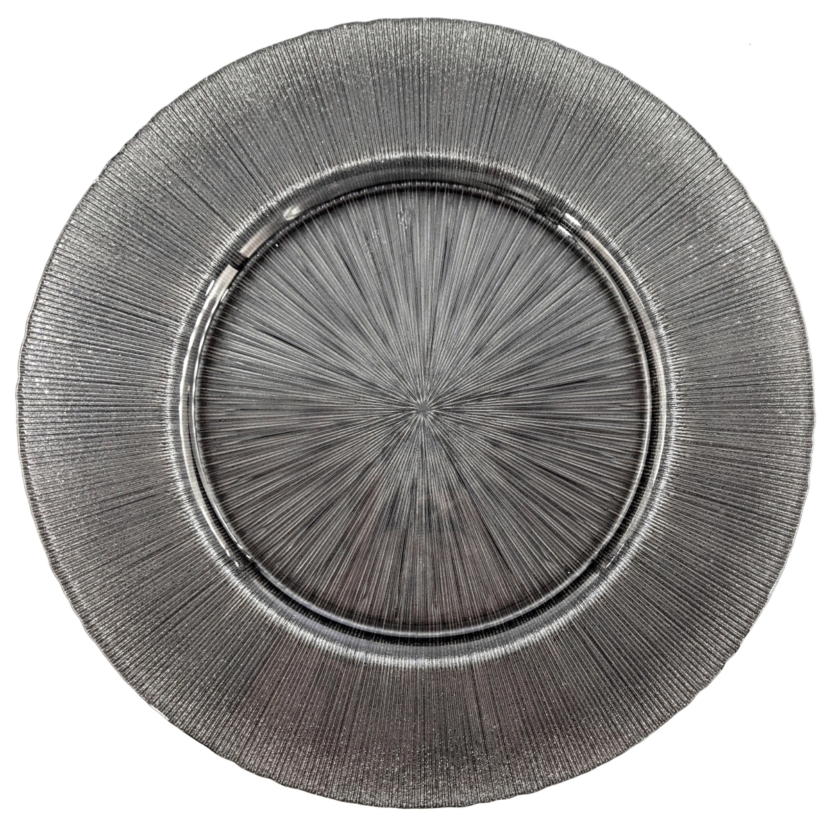 Picture of Red Pomegranate Collection 4694-5 13 in. Ritz Glitter Slate Charger Plates - Set of 4