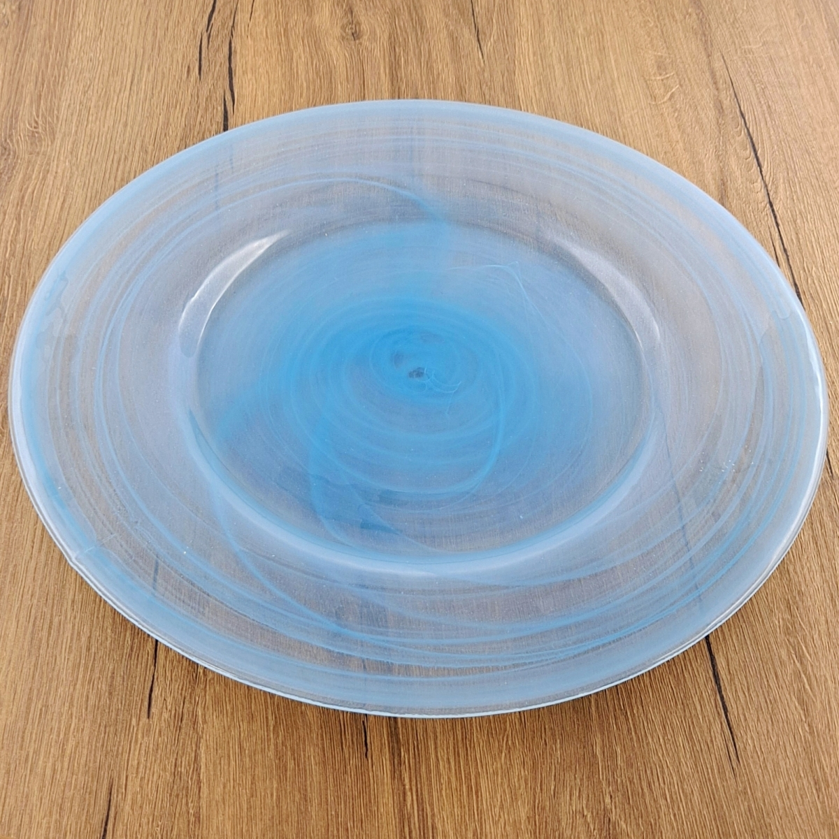 Picture of Red Pomegranate Collection 4947-6 13 in. Nuage Charger Plates, Aqua - Set of 4