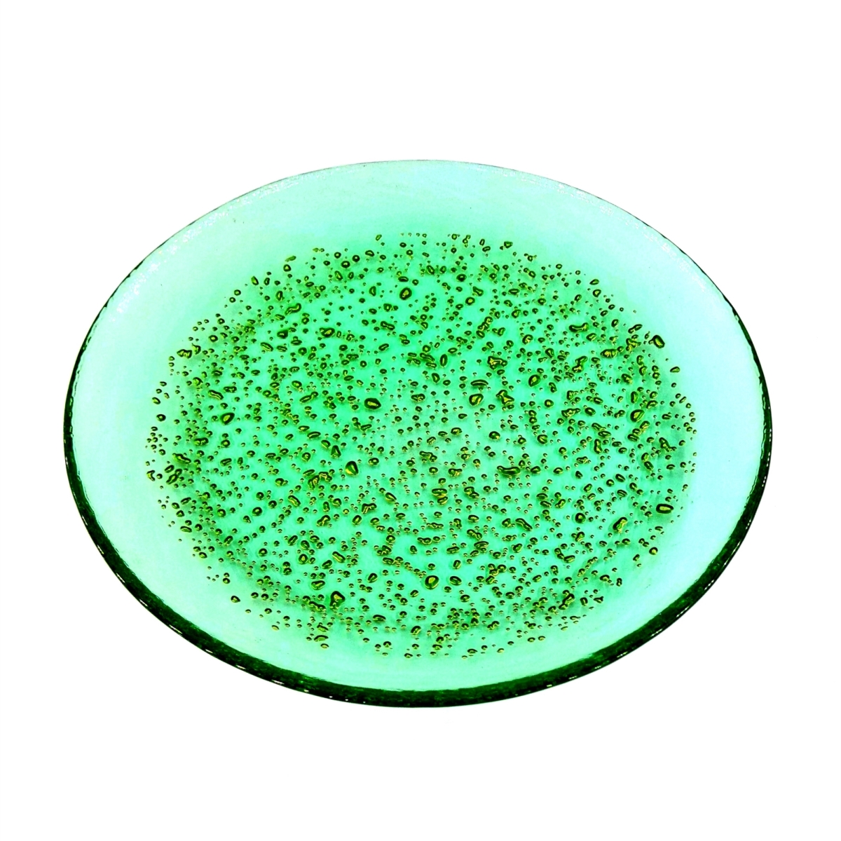 Picture of Red Pomegranate Collection 4961-6 8.5 in. Isla Salad Plates, Emerald & Gold - Set of 4
