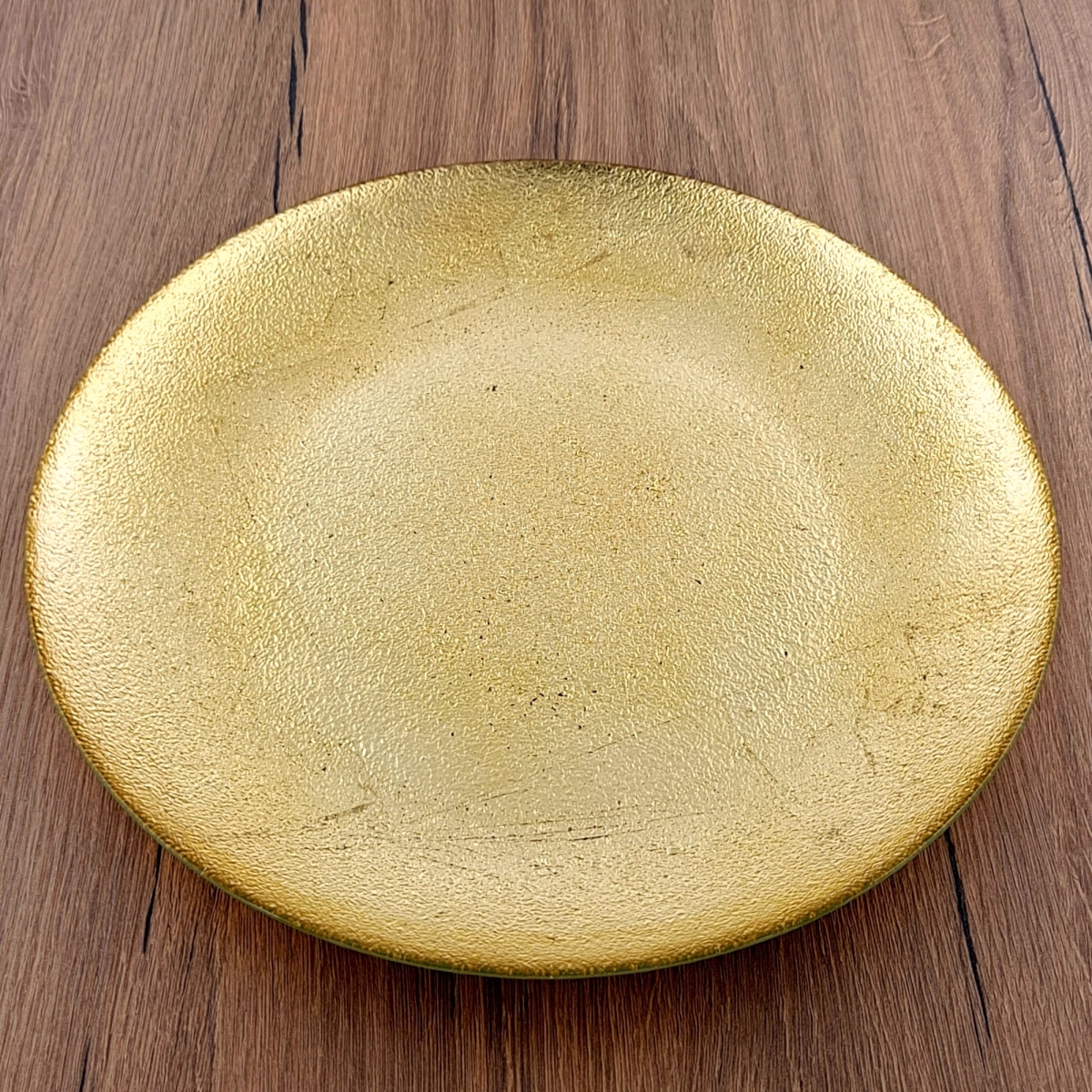 Picture of Red Pomegranate Collection 4972-1 11 in. Aura Dinner Plates, Gold - Set of 4