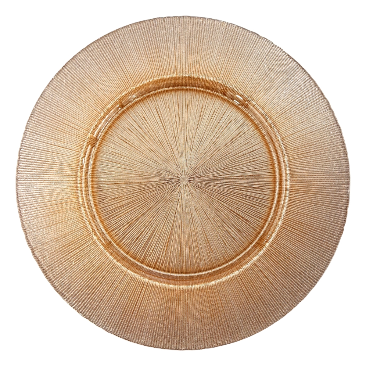 Picture of Red Pomegranate Collection 9694-4 13 in. Ritz Glitter Blush Charger Plate