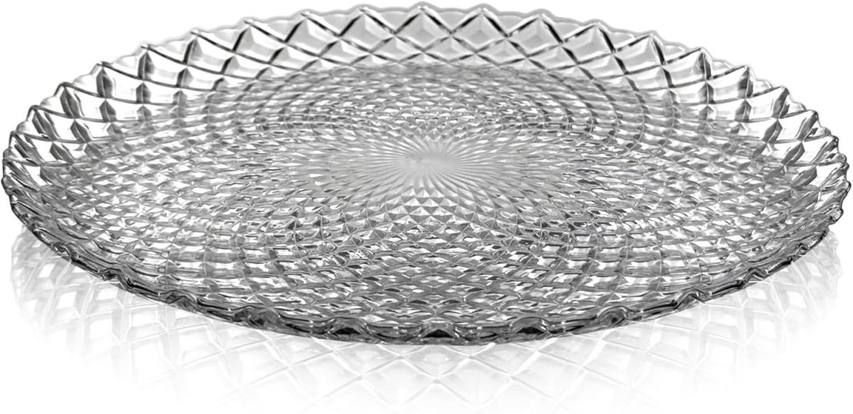 Picture of RAMART Studio Glass R1253-0 Pavo Glass Dinner Plate, Clear