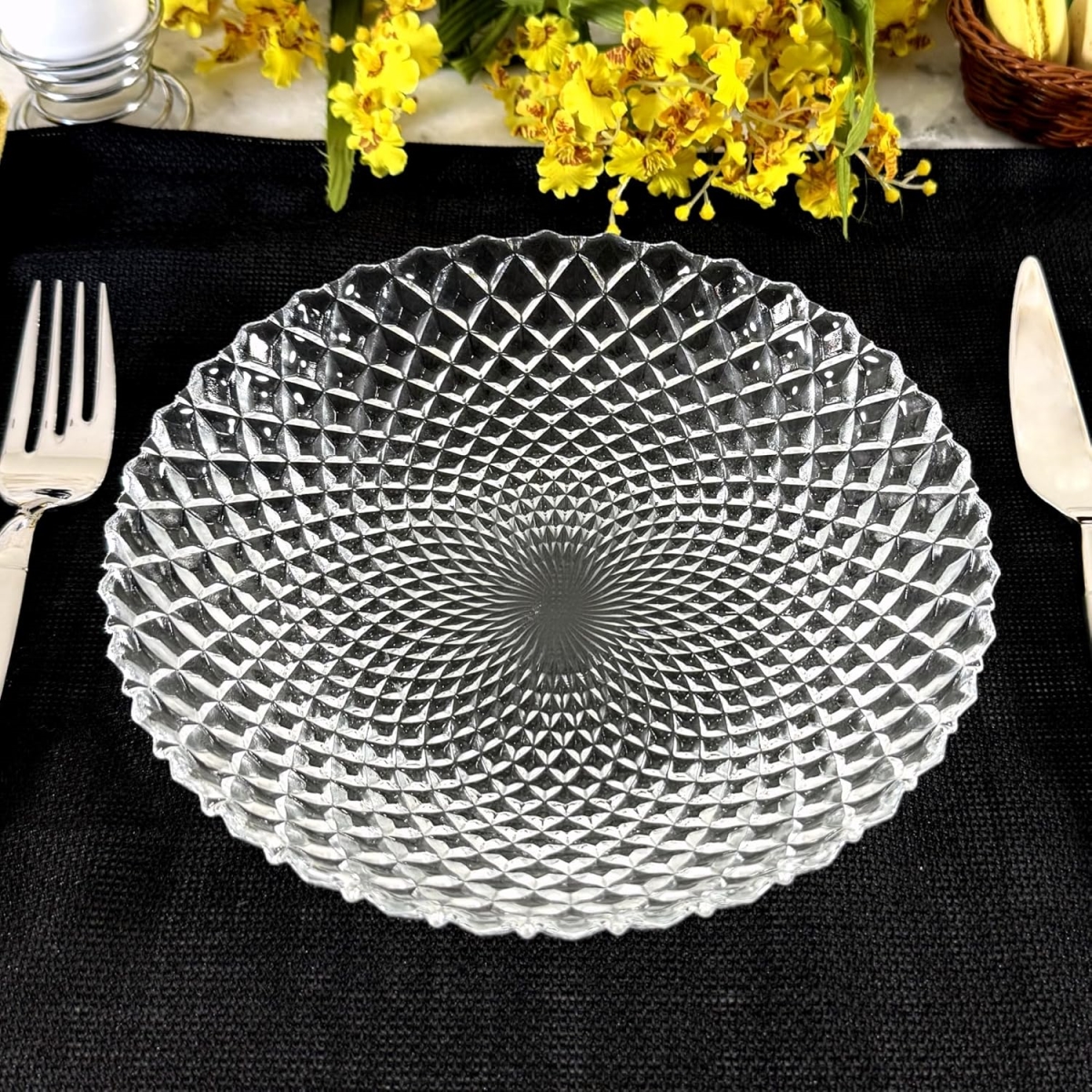 Picture of RAMART Studio Glass R1254-0 Pavo Glass Soup Plate, Clear