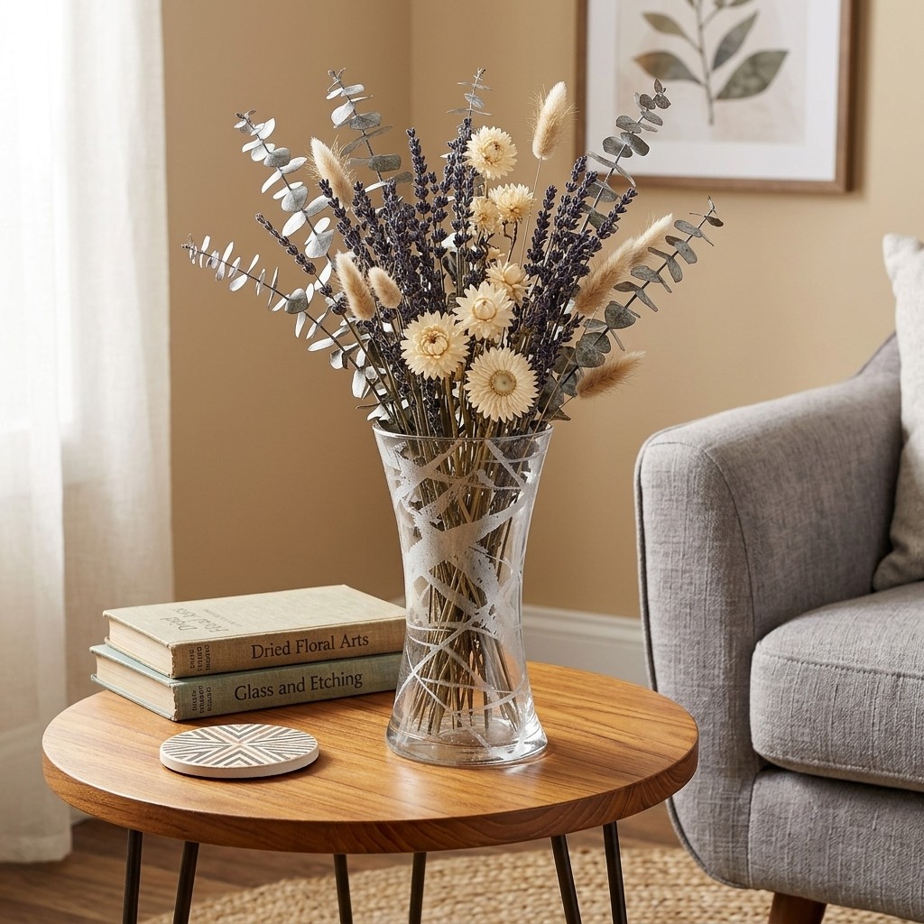 R1813-8 15 in. Patty Silver Marble Gilded Vase