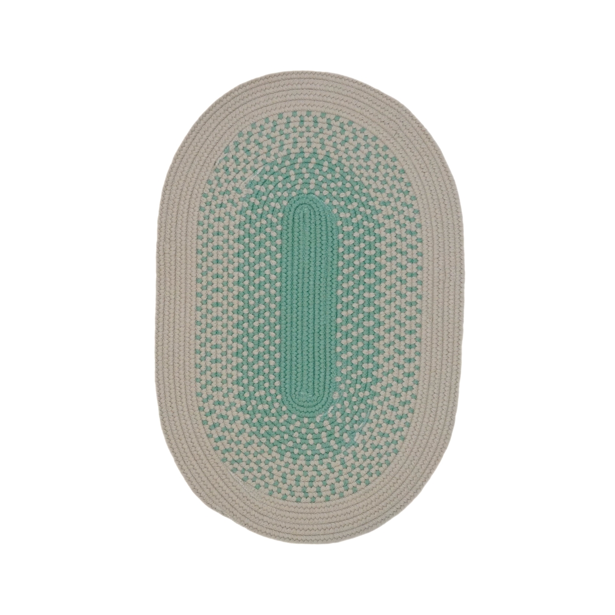 MH04R036X060 Mohave Braid Oval Rugs, Moss Green - 3 x 5 ft.
